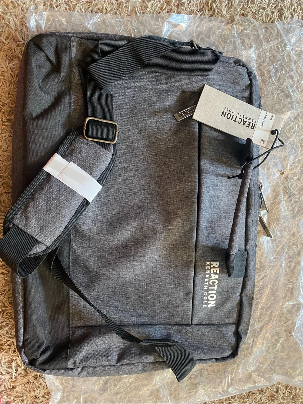 Kenneth Cole Reaction Dark Gray Laptop Messenger Bag